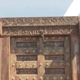 Porte Indienne Ancienne Vieux Teck