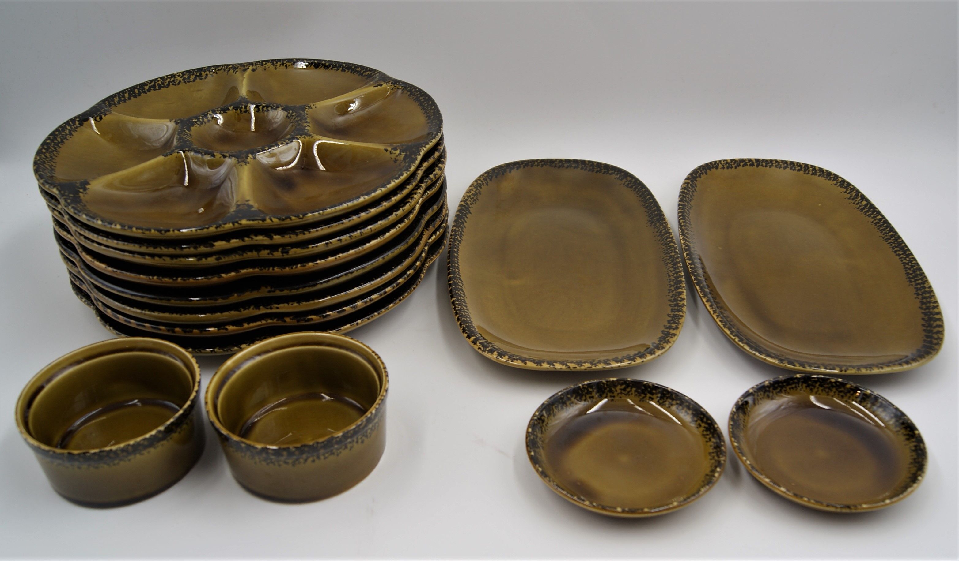 Service slurry Vintage Gien oysters