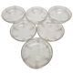 Vintage Art Deco dessert plates, 1930s, set of 6