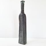 VINTAGE BOTTLE VASE STONEWARE CERAMIC 1960 SIGNED DLG LA BORNE 60S 1960S