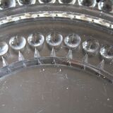 Plateau et cloche en verre