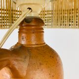 Corded stoneware lamp of wool