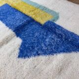 Tapis beni ouarine fait main traditionnel 250cmx150cm