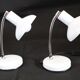 White couple table lamps Made in Italy by Veneta Lumi