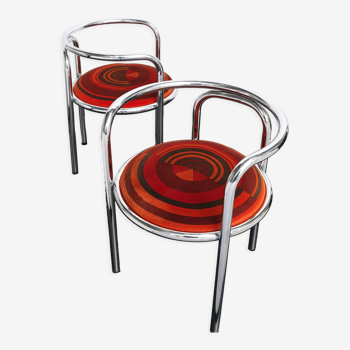 Pair of, early edition ‘Locus Solus’ chairs by Gae Aulenti, 1964.