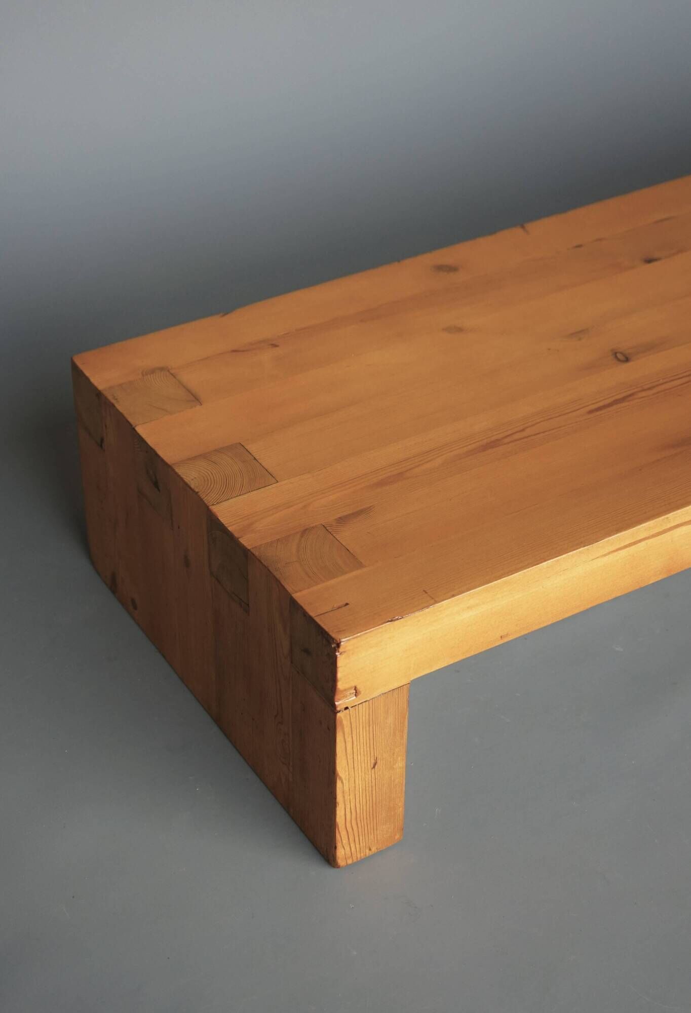Low Pine Coffee Table in the style of Charlotte Perriand, 1960s