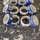 Set of 12 napkin rings in porcelain