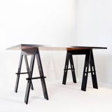 Wooden table by De Pas, D'Urbino, Lomazzi, produced by Acerbis, 1960s, Italy.