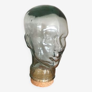 Marotte glass head, mannequin