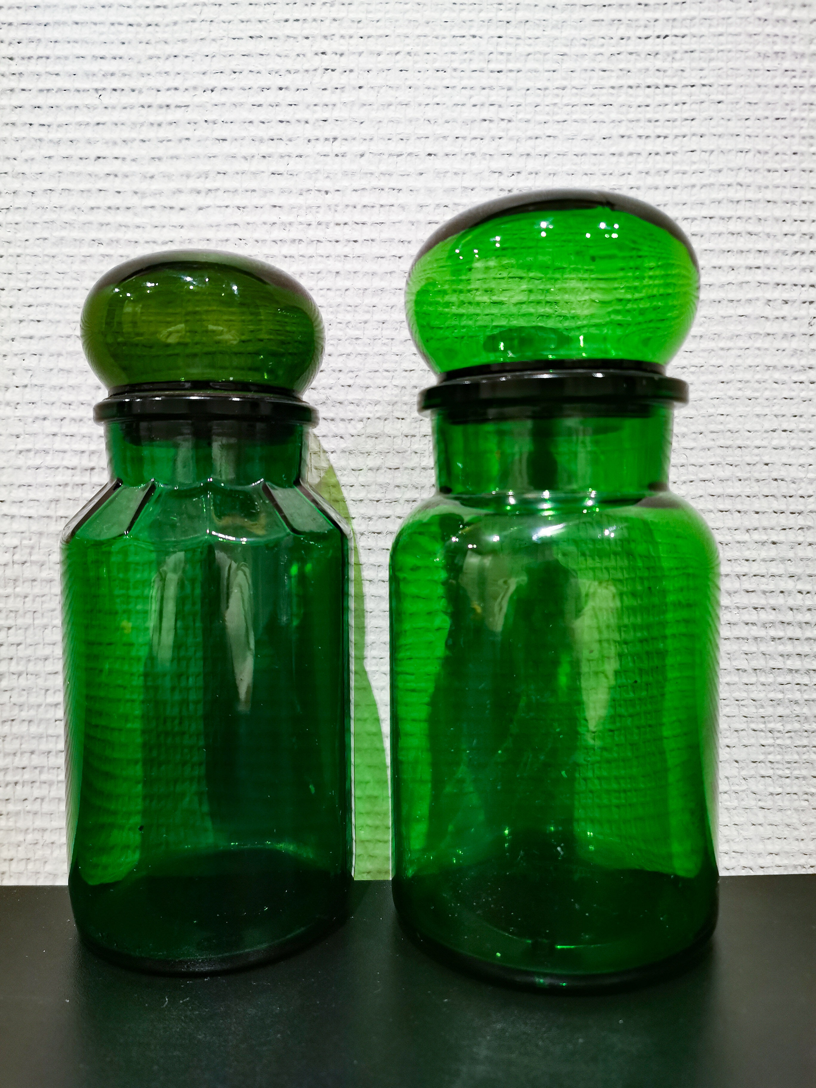Apothecary glass jars