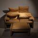 Leather Seating Group ‚Maralunga‘ by Vico Magistretti for Cassina