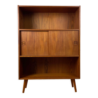 Double bookcase vintage Scandinavian teak sideboard, 60s