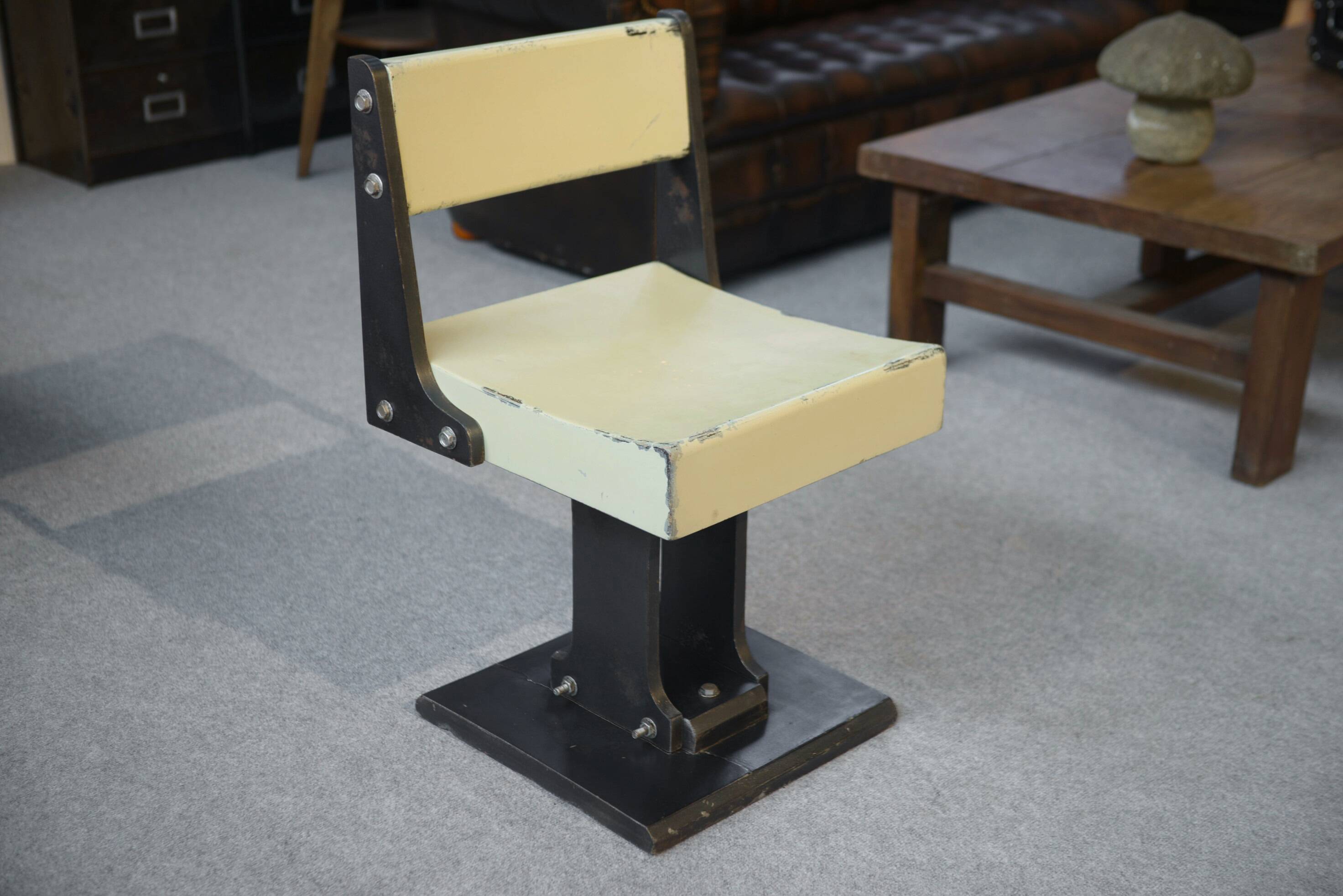Old minimalist modernist design chair 1960's