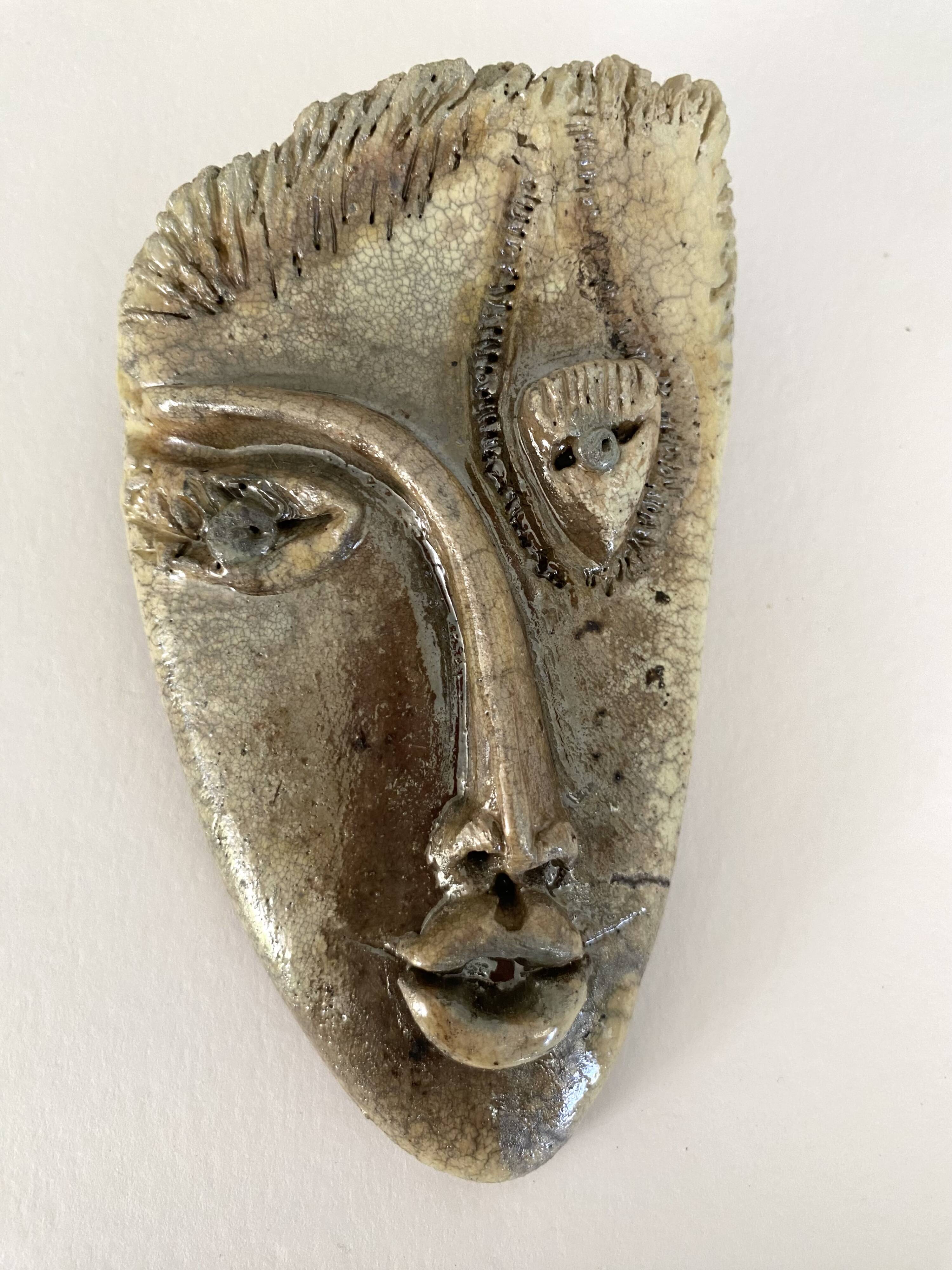 Ceramic wall-mounted head, 1970s