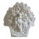 Angel Vase in White Plaster, Vintage Planter with Cherub and Flower Motif