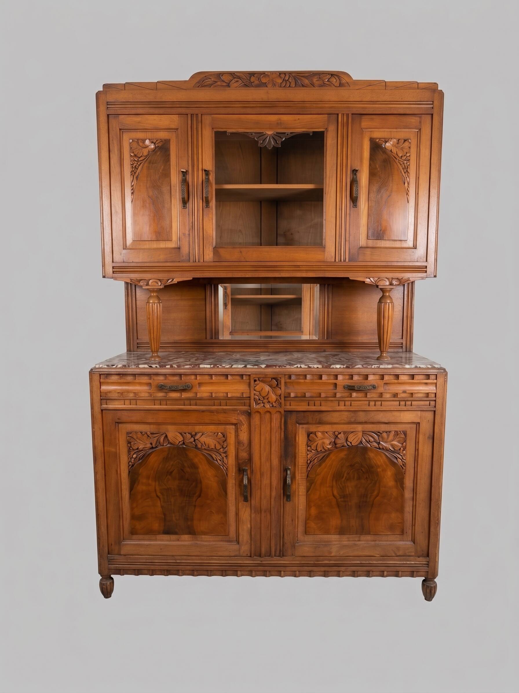 Art Deco two-body Parisian buffet