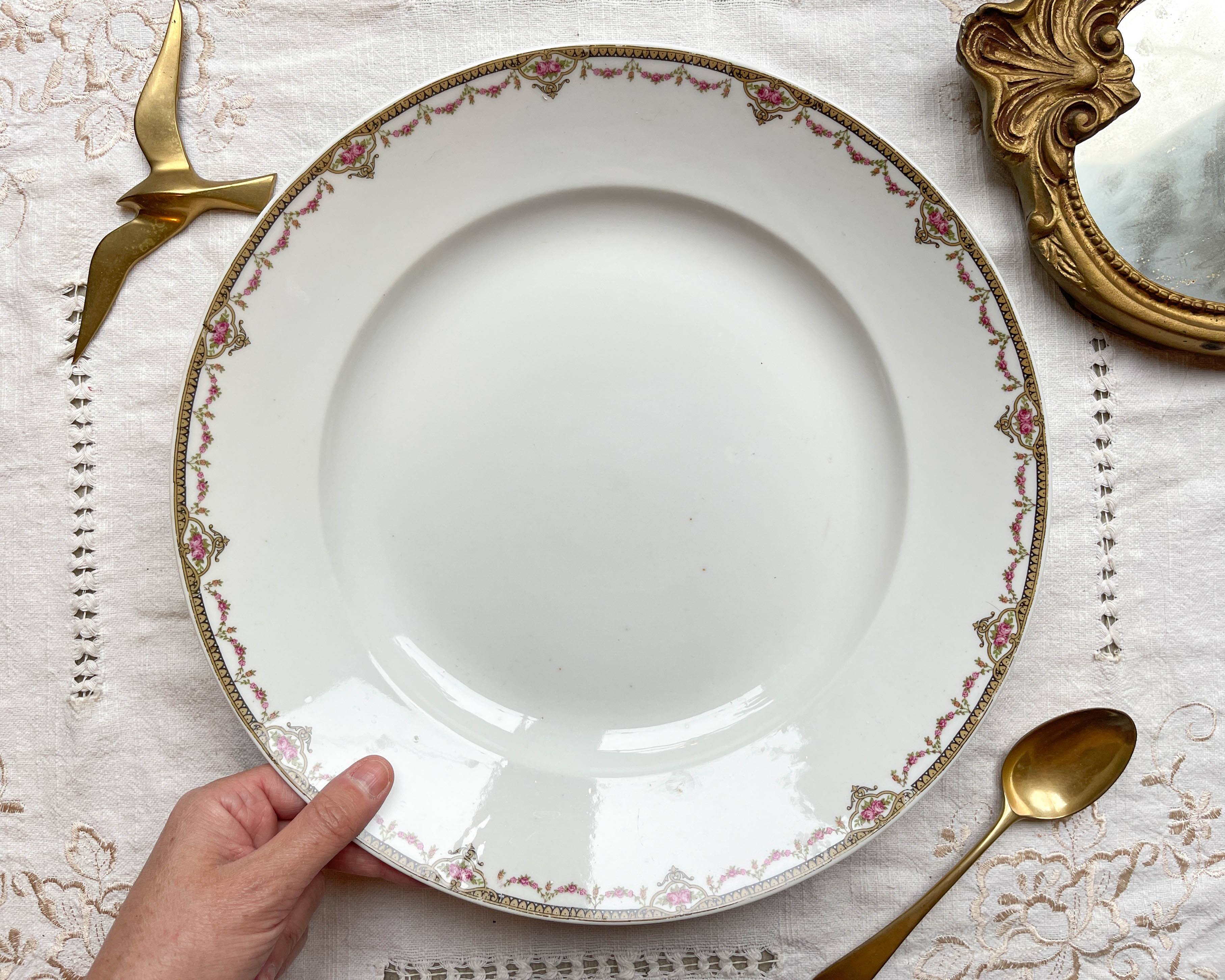 Vintage LIMOGES porcelain dish F LEGRAND & cie made in France