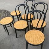 Chaises et tabourets  bistrot  cannage naturel zpm randomsko