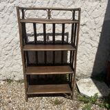 Vintage rattan shelf