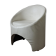White 'Gogo' Tub Chair by Roger Bennett for Evans High Wycombe