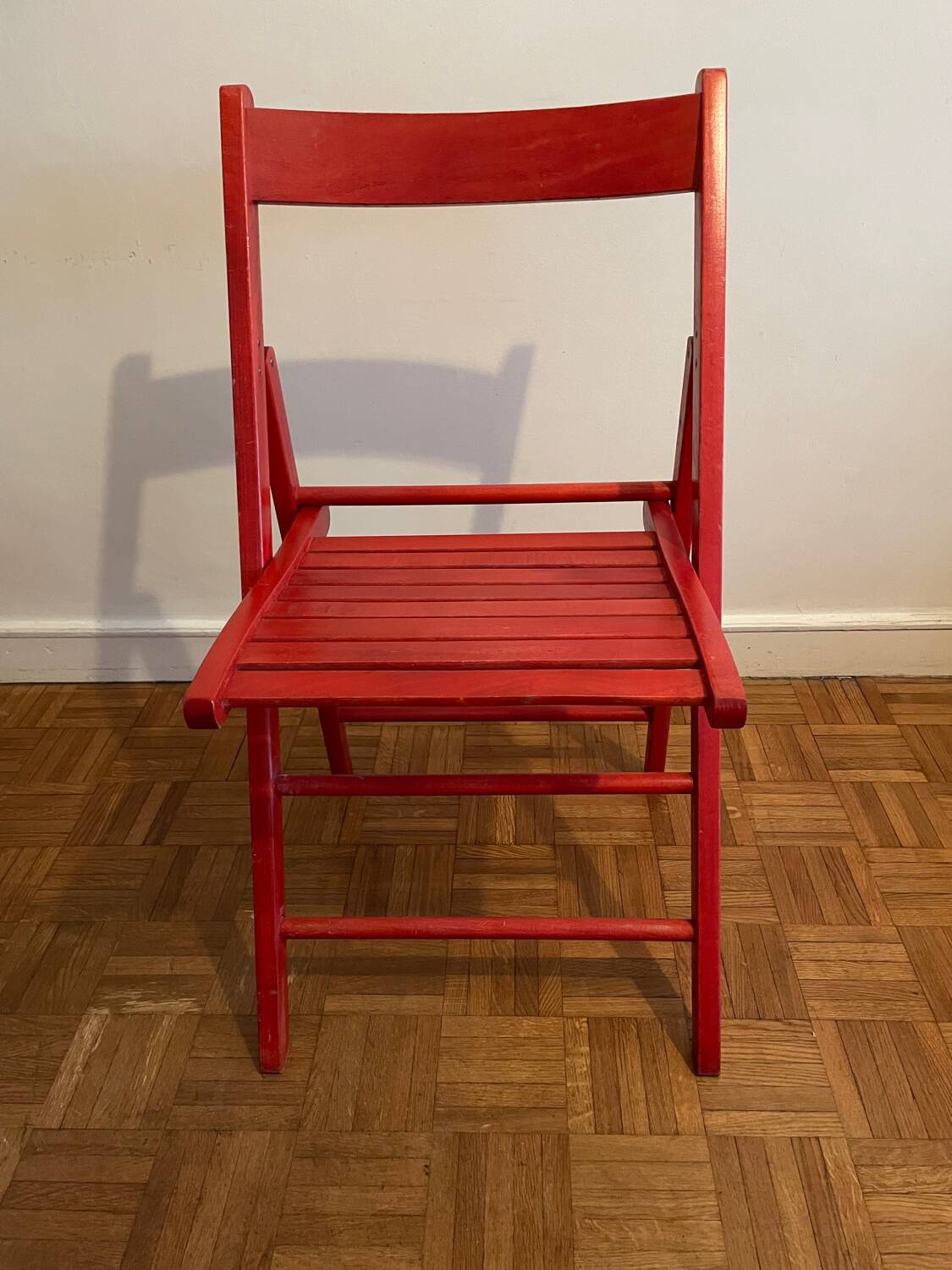 2 Vintage Wooden Folding Chairs