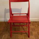 2 Vintage Wooden Folding Chairs