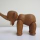 Set of 3 1960s Kay Bojesen Vintage Wooden Toy Monkey Elephant Bear Danish