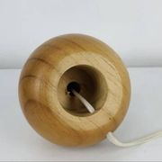 Lampe boule en pin années 80