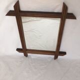 Vintage mirror frame wood 40x34cm