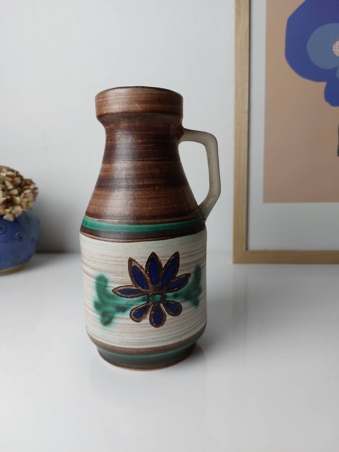 Vase ceramique W Germany style Bodo Mans