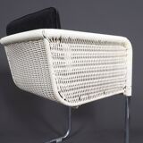 Tecta D43 White Cantilever Chairs, 1980s, Set of 4