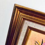 Signed painting on canvas, bouquet of flowers