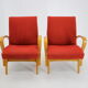 2 fauteuils Frantisek Jirak Bentwood des années 1960