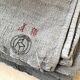 Old hemp harvest tablecloth tinted grey