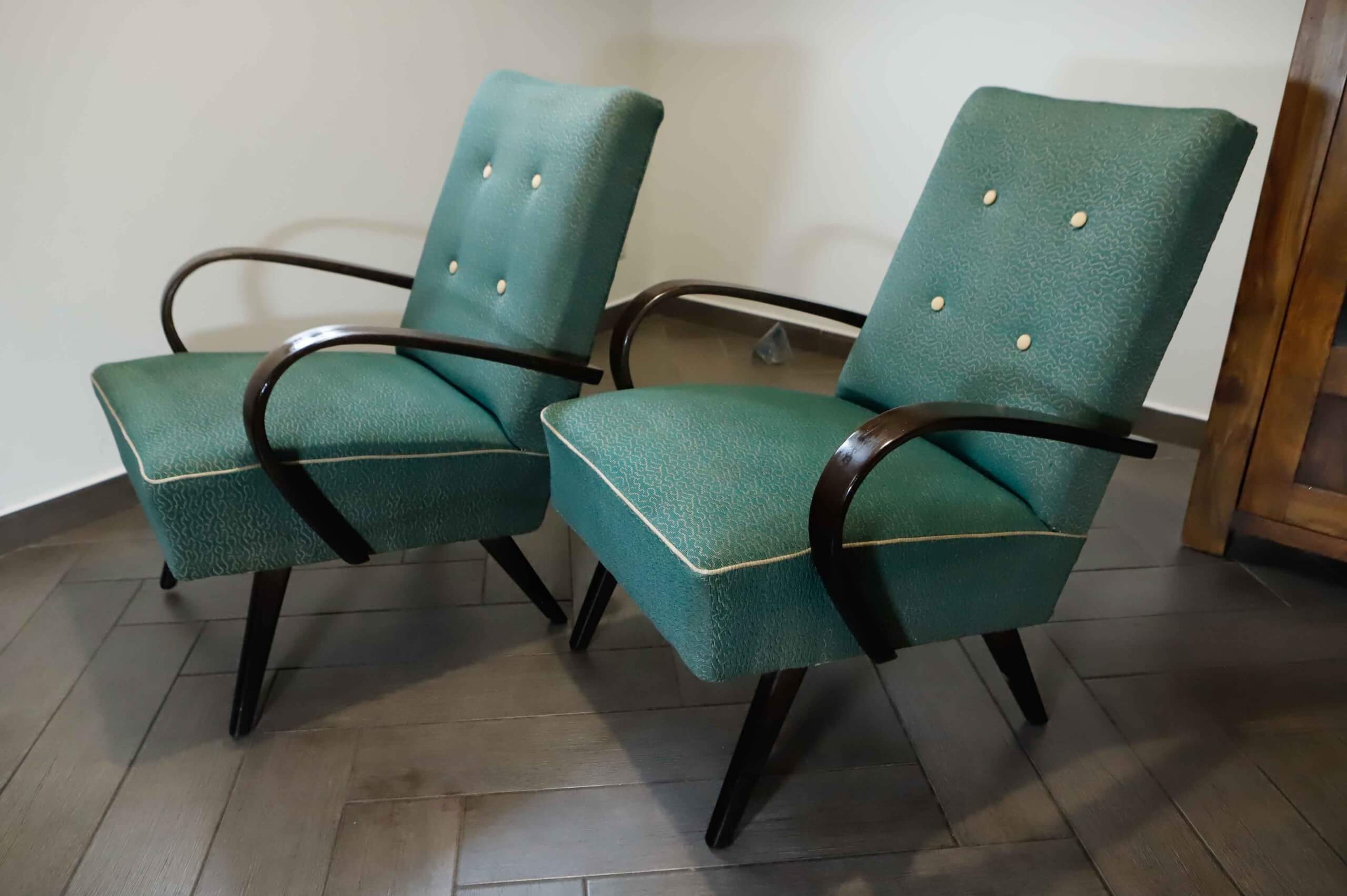 Ensemble de 2 fauteuils lounge TON par Jaroslav Šmídek