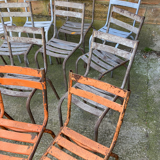 14 metal bistro chairs