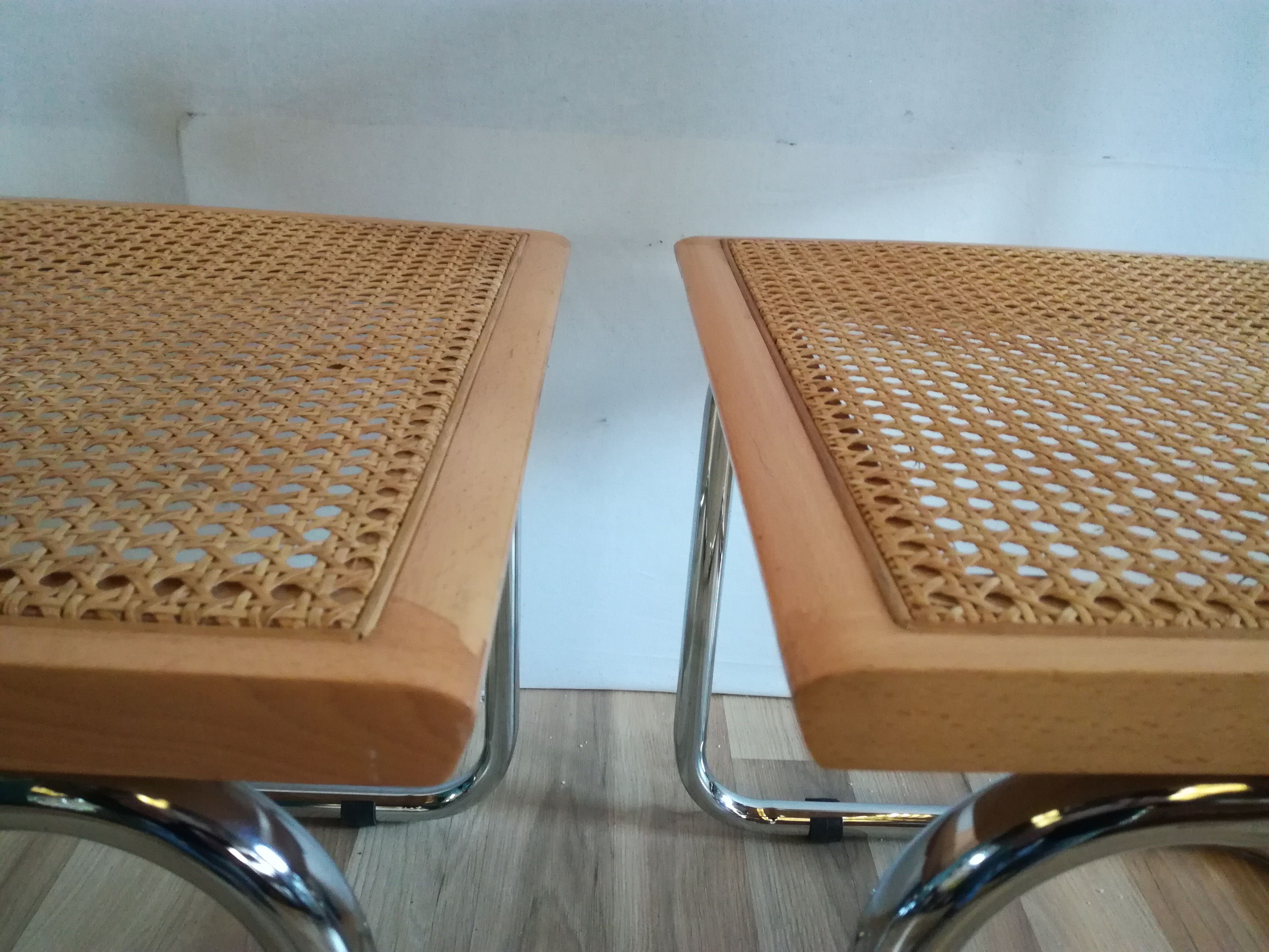 Pair of chairs B 32 design Marcel Breuer