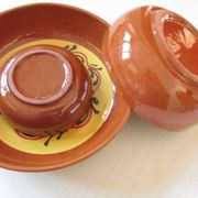 Set of 3 glazed earthenware ramekins