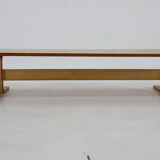 1970s Beech Bench/Planter Stand Czechoslovakia