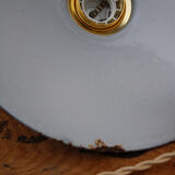 Hanging in green enamelled sheet metal