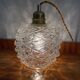 Old vintage glass globe lamp worked