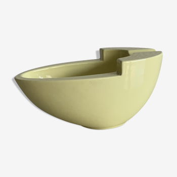 Claude Dumas yellow ceramic ashtray