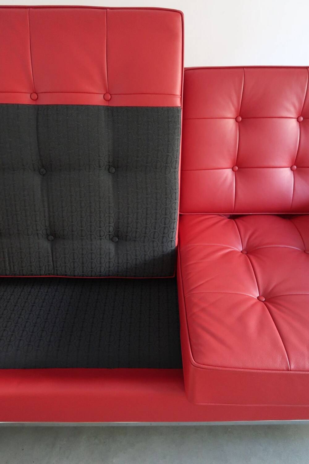 Canapé cuir 2 pers Florence Knoll