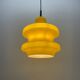 Large yellow glass pendant light by Peill and Putzler XL 1960