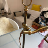 Lampe en laiton et verre