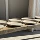 Lunéville table service Art Workshop 8 plates and 2 serving dishes