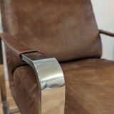 Fauteuil design en cuir