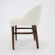 Beech Chair in Sheepskin Fabric, Denmark 1960