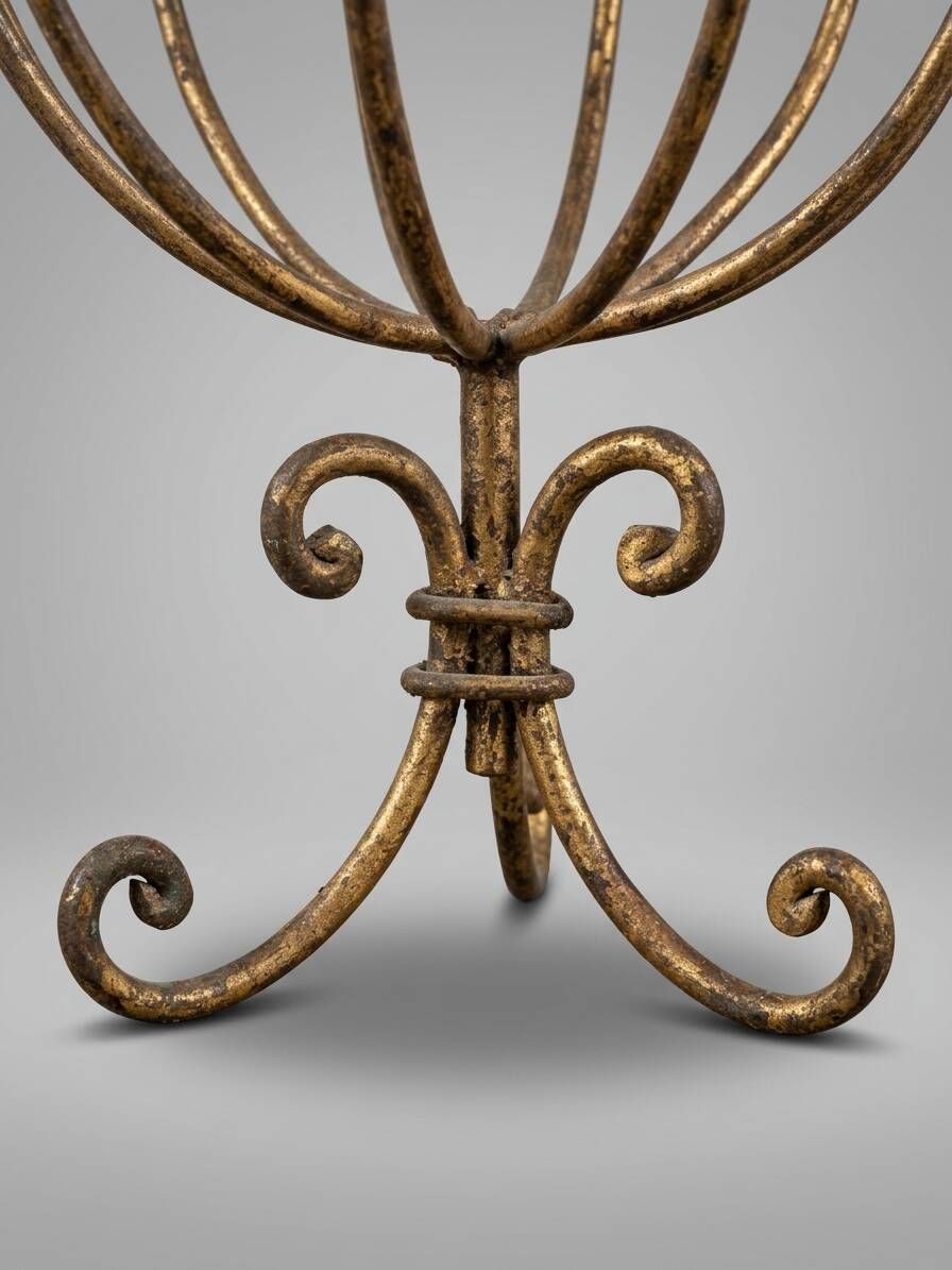 Lampe de table vintage en forme de sphère armillaire