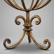 Vintage table lamp in the shape of an armillary sphere.
